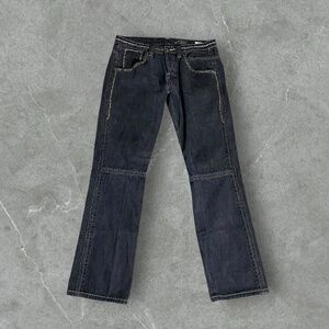 Vintage Elvis Jeans Men 32x32 Black Y2K 2000s Grunge Punk Embroidered Cyber Goth